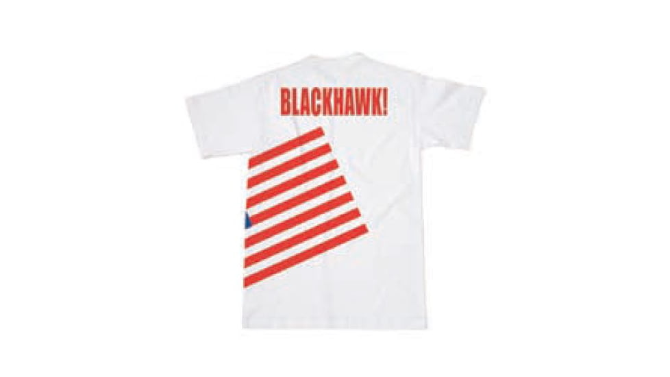 BlackHawk Men's Memory T-Shirt w/ Colored Flag, White, Large 90GT04WH-LG