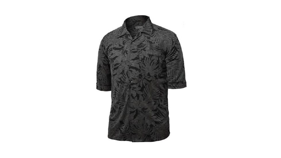 BlackHawk Mens Casual Knit Shirt Short Short Sleeve, Grey Tropical, XL 88CS05YT-XL