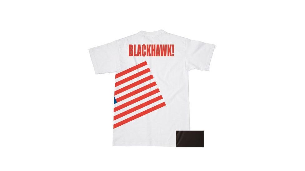 BlackHawk Men's Memory T-Shirt w/ Colored Flag, Black, 2XL 90GT04BK-2XL