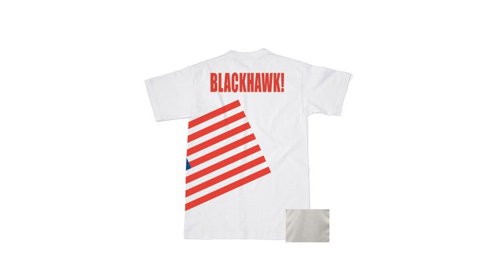 BlackHawk Men's Memory T-Shirt w/ Colored Flag, Grey Heather, Medium 90GT04GH-MD
