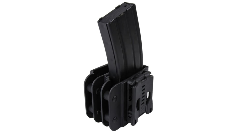 Blade-Tech Revolution AR-15/M4 Double Mag Pouch, Forward, Tek-Lok, Black, Left Hand AMMX0074AR15DBTLMFBLKLH