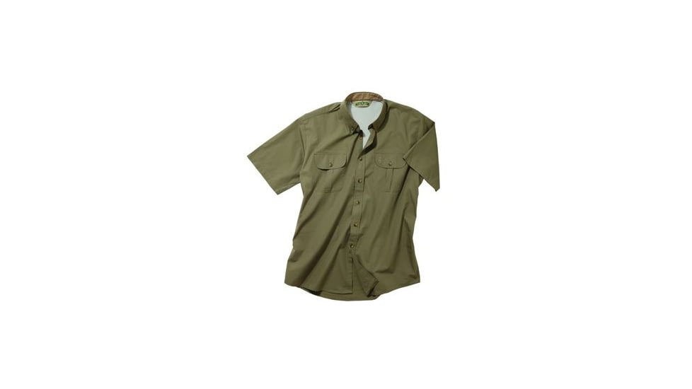Bob Allen 140k Short Sleeve Vent Back Shirt No Shoulder Pad Sage 4xl 14085