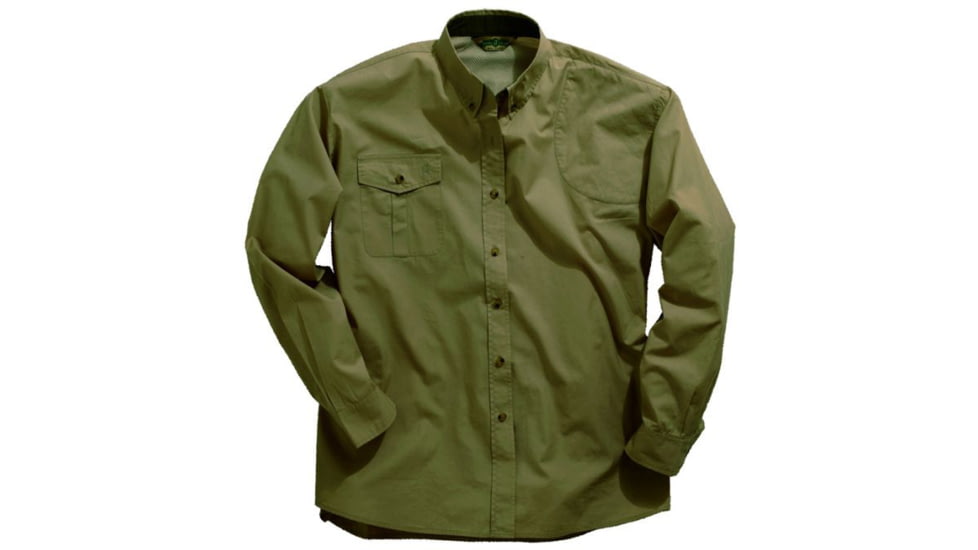 Bob Allen 142K Long Sleeve Vent Back Shirt, Left Hand, Sage, Medium - 142KSLM