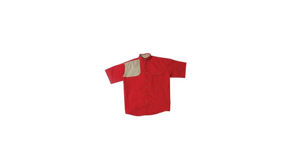 Bob Allen HU126 High Prairie Short Sleeve Hunting Shirt, Red/Tan, Extra Large - 14302