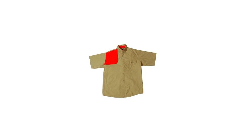 Bob Allen HU126 High Prairie Short Sleeve Hunting Shirt, Application: Hunting, Color: Tan/Orange, Sleeve Type: Short Sleeve