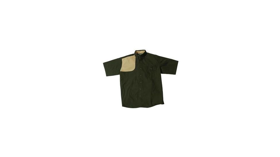 Bob Allen HU126 High Prairie Short Sleeve Hunting Shirt, Green/Tan, Large - 14313