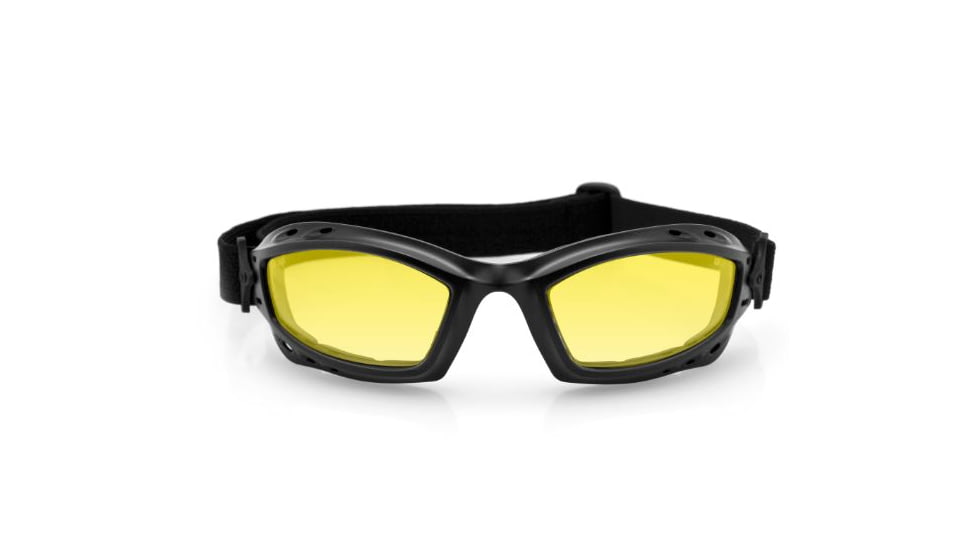 Bobster Bala Goggles, Matte Blk, Anti-fog Yellow, Z87 BBAL001Y