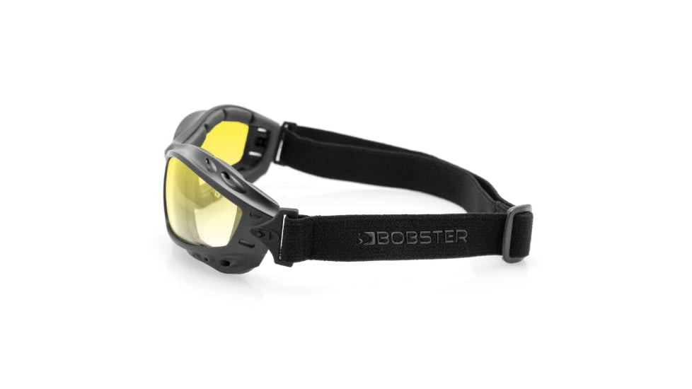 Bobster Bala Goggles, Matte Blk, Anti-fog Yellow, Z87 BBAL001Y