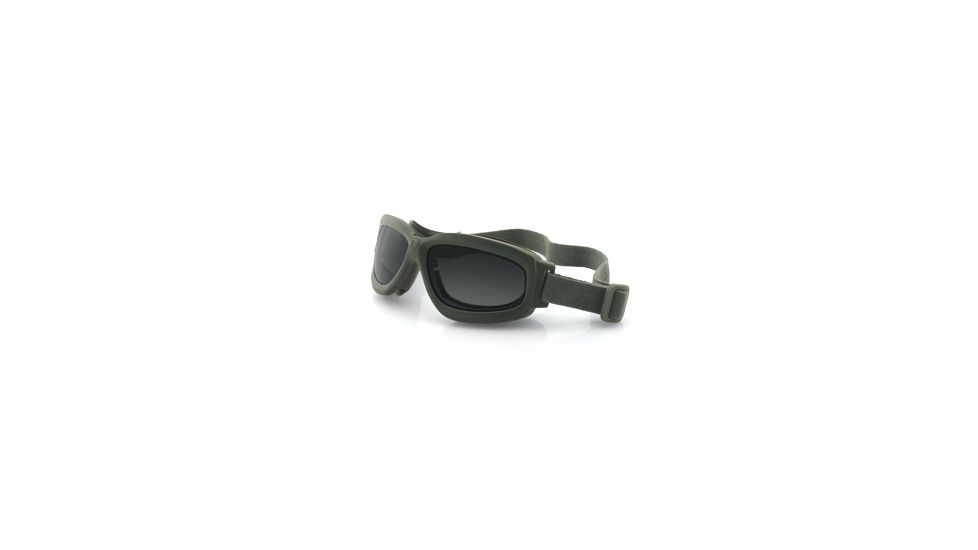 Bravo 2 Ballistic Goggle, Green Frame, 3 Anti-fog Lenses, One Size Fits Most