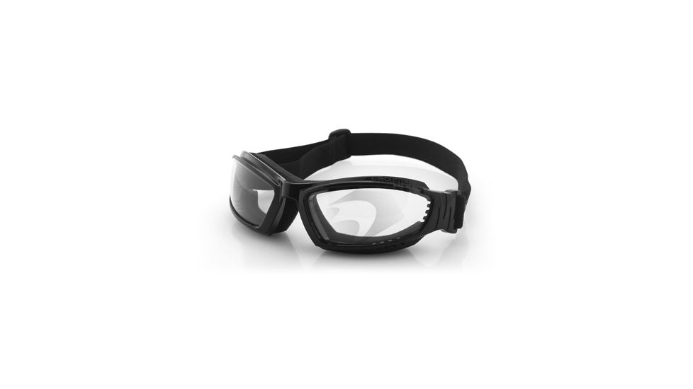 Bobster Flux Goggles, Gloss Blk Frame, Anti-fog Photochromic BFLU001