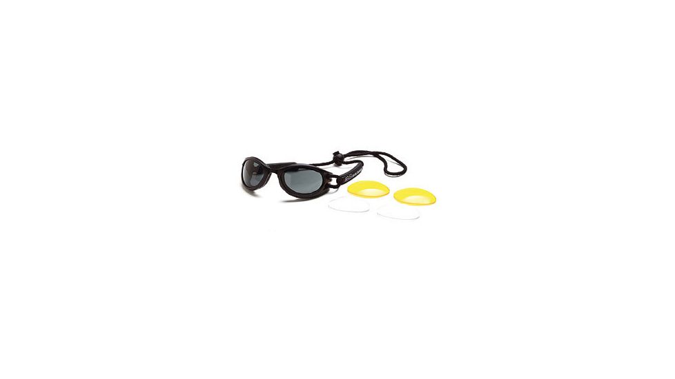 Body Specs BS Cups Goggles w/ Black Frame and Smoke Lenses