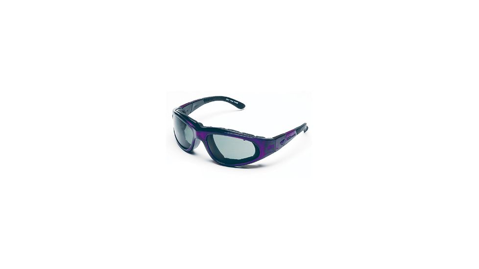 Body Specs BSG-2 Goggles, Frame &amp; Lens Choices Purple Passion Frame / Grey Lens, w/ Clear and Light Rust Extra Lens Sets