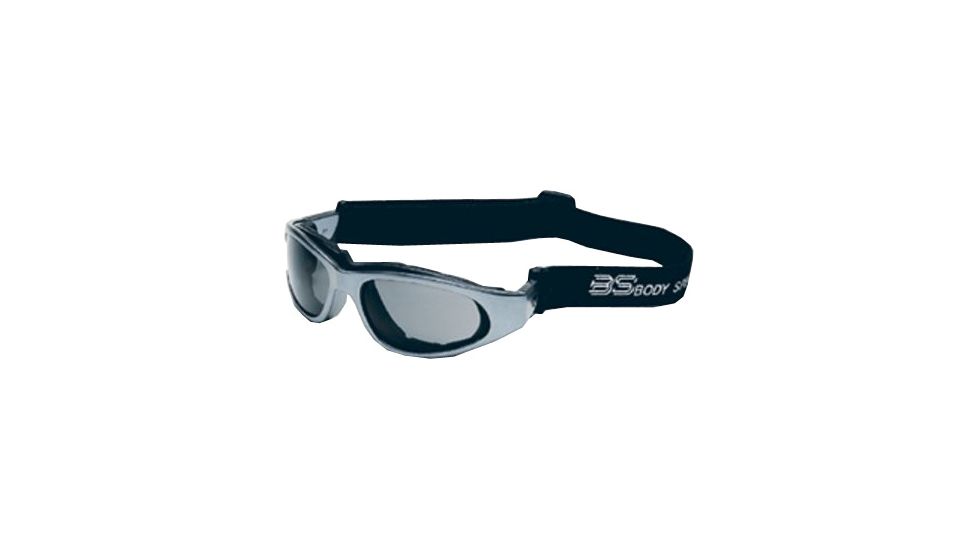 Body Specs RX Prescription BSG 2 Black, Red, Purple, Chrome Silvere Goggles / Sunglasses, Frame Color Chrome Silver BSG-2 Frame