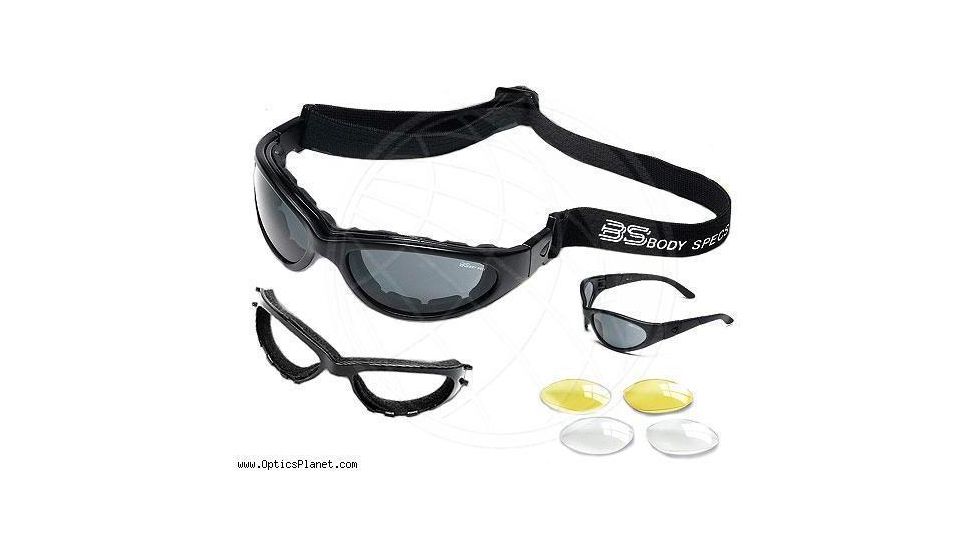 Body Specs RX Prescription BSG Black, Demi Tortoise Goggles / Sunglasses