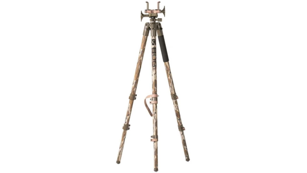 BOG Deathgrip Tripod w/E-Max Pro Muffs, Mossy Oak Bottomland, FDE, 1409158