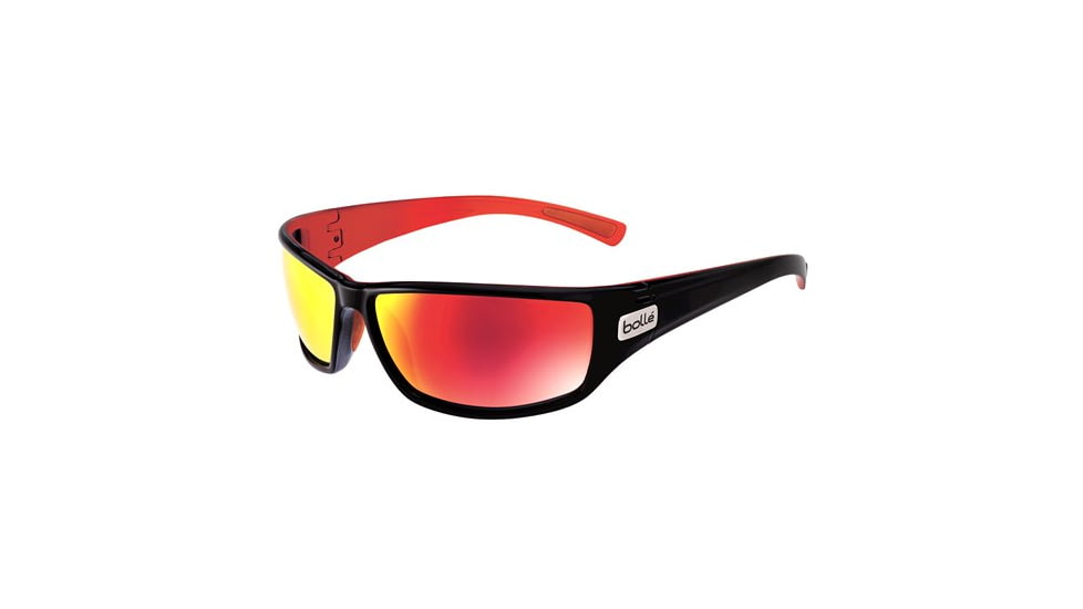 Bolle Python Sunglasses, Shiny Black/Red 11692