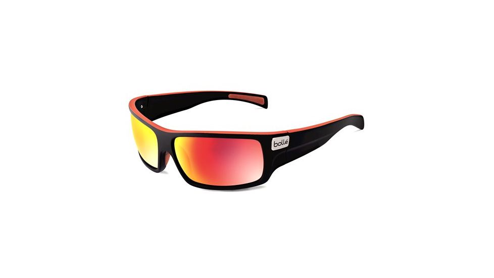 Bolle Tetra Sunglasses, Matte Black/Red Line 11707