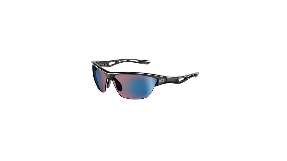 Bolle Helix Sunglasses, Crystal Smoke Frame, Rose Blue Lens, 11416