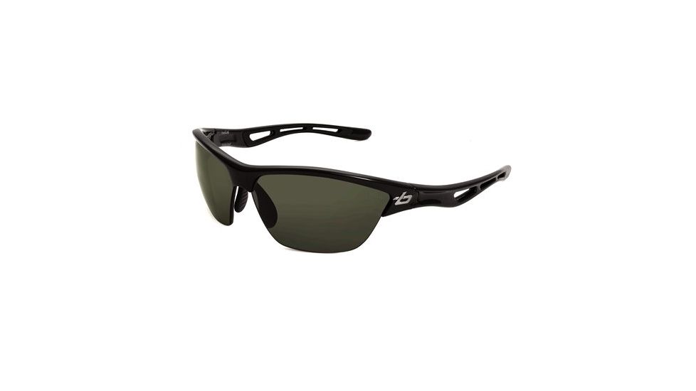 Bolle Helix Sunglasses, Shiny Black Frame, Polarized TNS Lens, 11418
