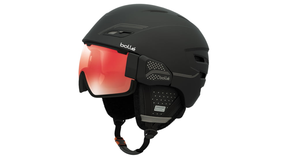 Bolle Osmoz Helmet, Soft Black and Grey with Vermillon Gun Lens, 58-61cm 30635