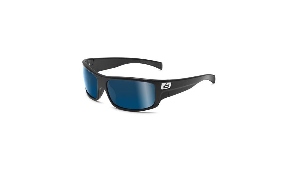 Bolle Phantom Sun Glass, Satin Black Frame, Polarized Offshore Blue Lens, 11370