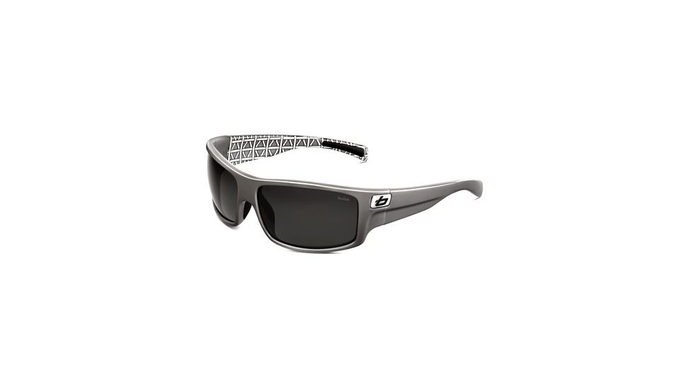 Bolle Phantom Sun Glass, Silver Wicker Frame, Polarized TNS Lens, 11372