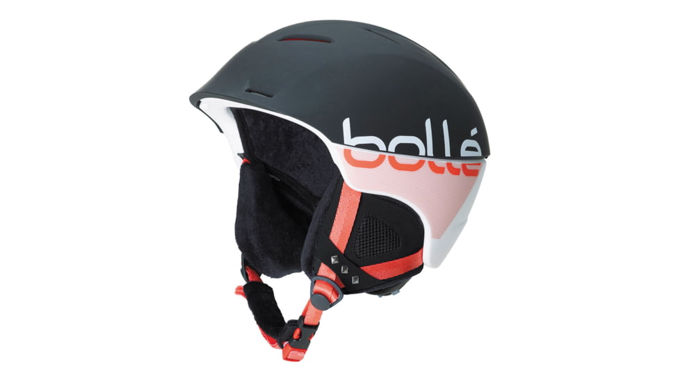 Bolle Synergy Helmet, Soft Black and Coral, 58-61cm 30652