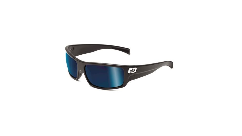 Bolle Tetra Sunglass, Satin Black Frame, Polarized Offshore Blue Lens, 11366