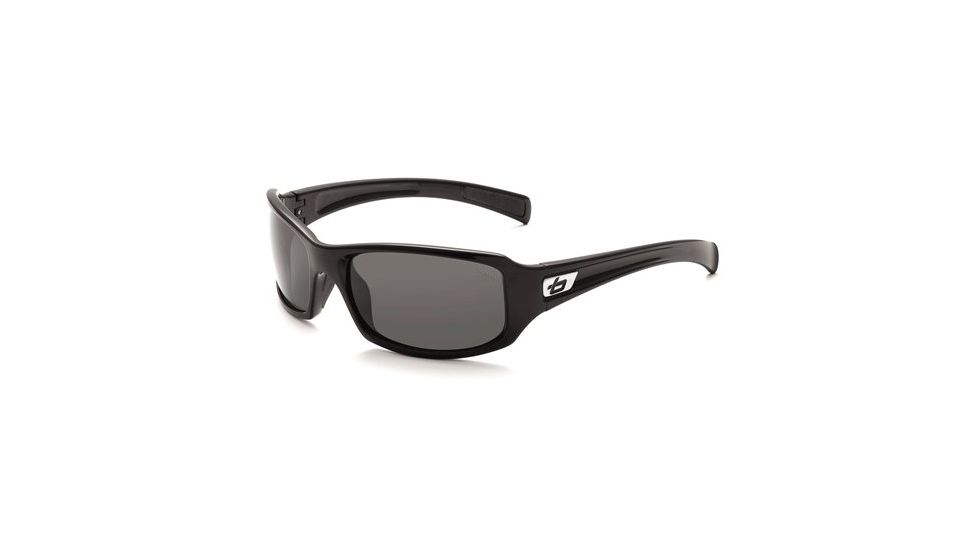 Bolle Winslow Sunglasses, Shiny Black Frame, TNS Lens, 11389