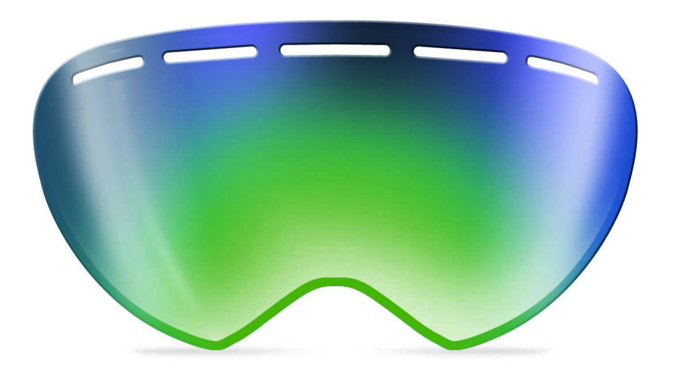 Bolle Z5 OTG Replacement Lenses, Green Emerald Lens, 50862