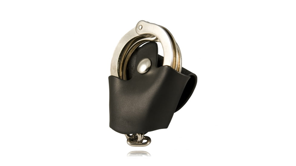 Boston Leather Quick Release Cuff For 1 3/4 Belt Case, Basket Weave, Black, 5520-3-BLK
