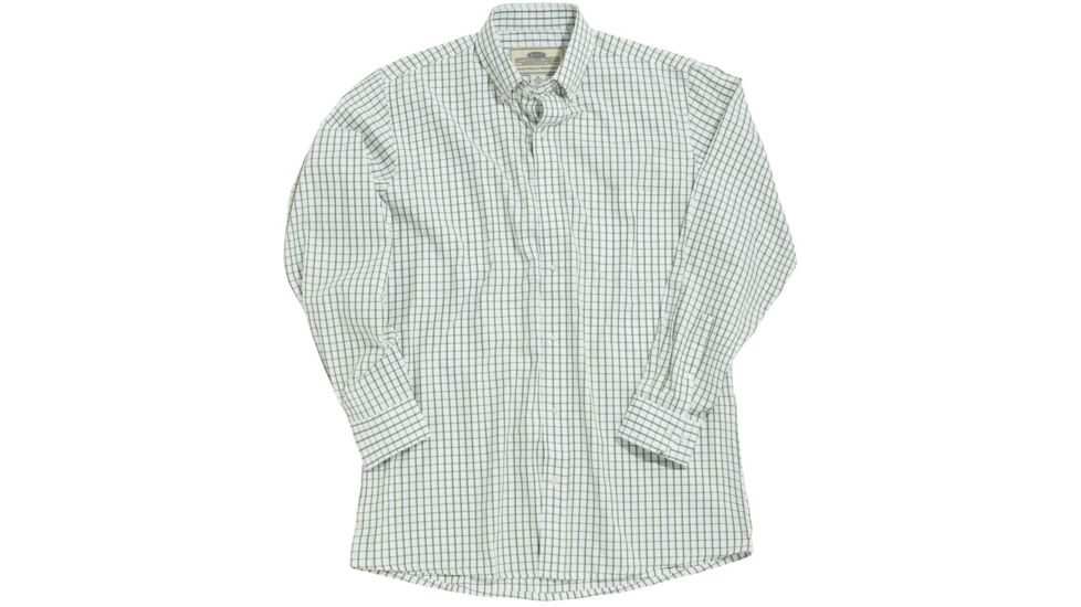 Boyt Hu1580 Broad Cloth Windowpane Shirt White Wgreen Rope Plaid M 16000