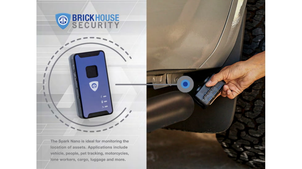 Brickhouse Security Spark Nano 7 GPS Trackers, 3.3 oz, G-SparkNanoGPS
