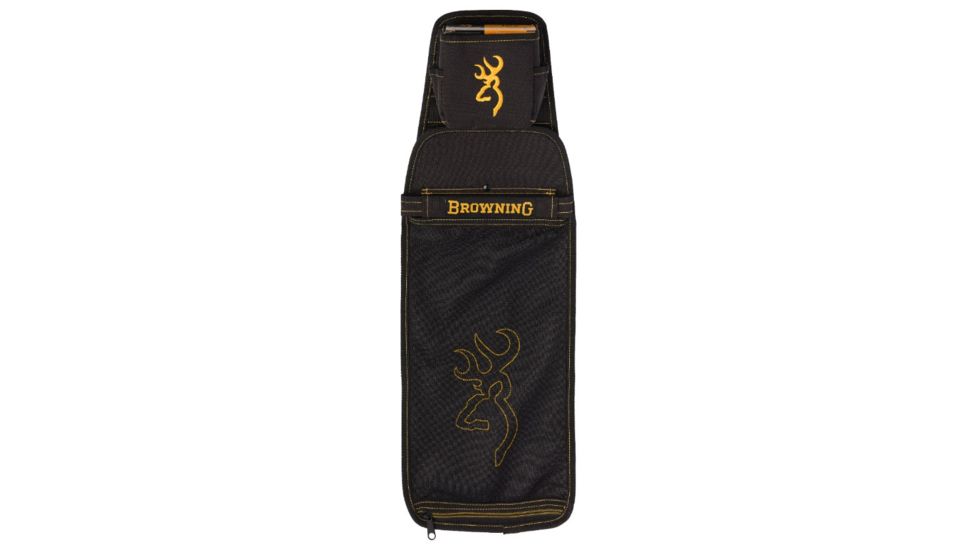 Browning Pouch/Shell Holder Ripstock Pouch Bag, Black/Gold, 121095897