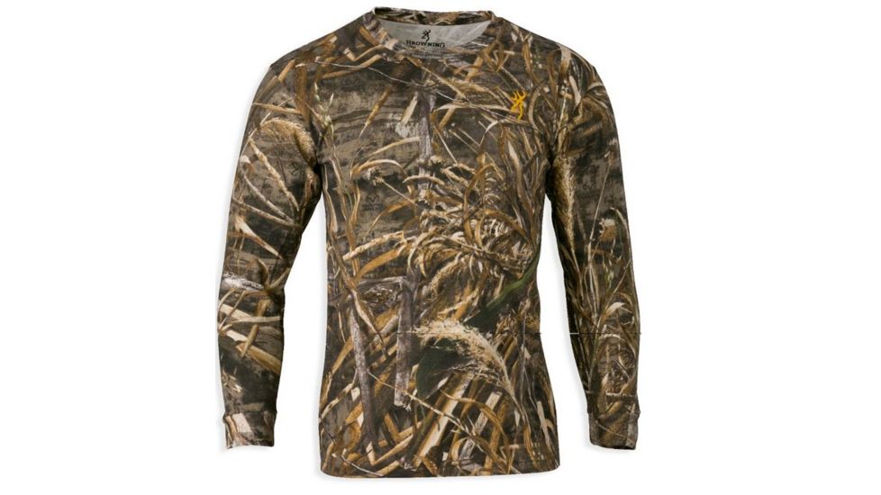 Browning Hells Canyon Basics Long Sleeve T-Shirt,Realtree Max5,S 3011267601