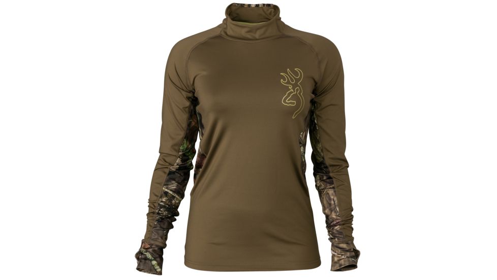 Browning Womens Riser Baselayer Shirt, Mobuc, Extra Small, 3018562800