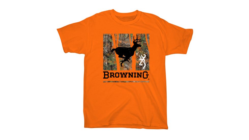 Youth Graphic Run Forest Run Short Sleeve T-Shirt, Orange
