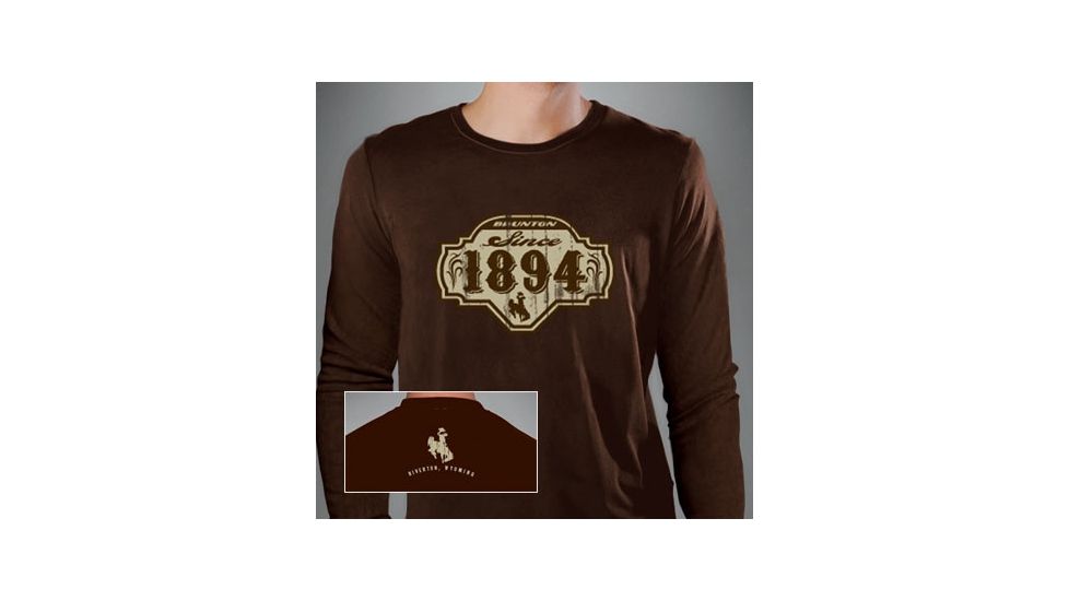 Brunton Brown Long Sleeve T Shirt 1894 Logo X Large F Brls Xl
