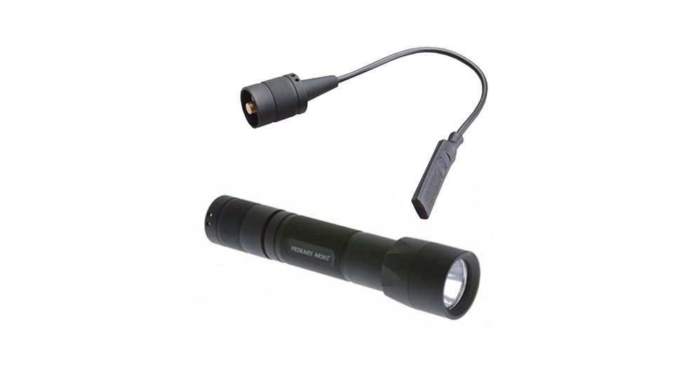 Primary Arms Compact Weapon Light 700 Lumens Gen II, Black w/ Weapon Light Small Tape Switch, Black PAWL-3BKGENII-KIT1