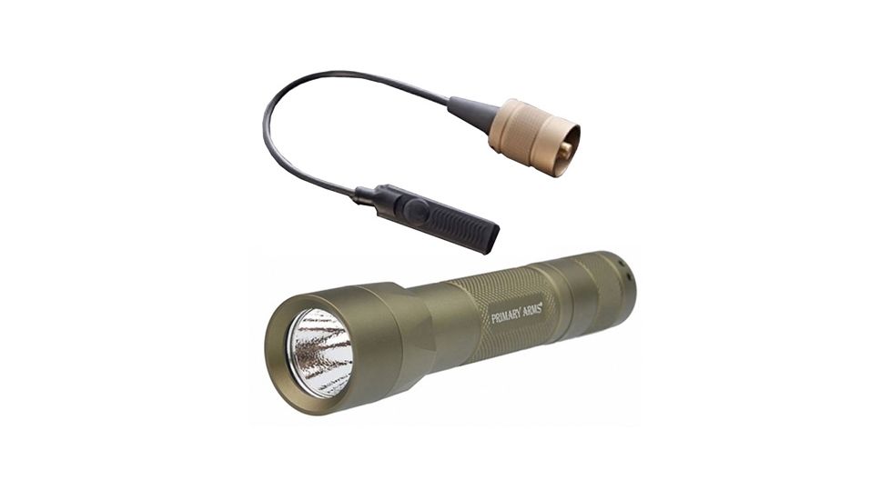 Primary Arms Compact Weapon Light 700 Lumens Gen II, Flat Dark Earth w/ Weapon Light Small Tape Switch, Flat Dark Earth PAWL-3FDEGENII-KIT1