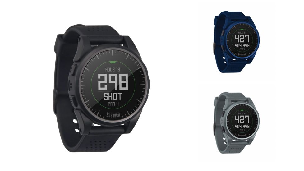 Bushnell Golf Excel GPS Golf Watch, Black, Navy, Silver