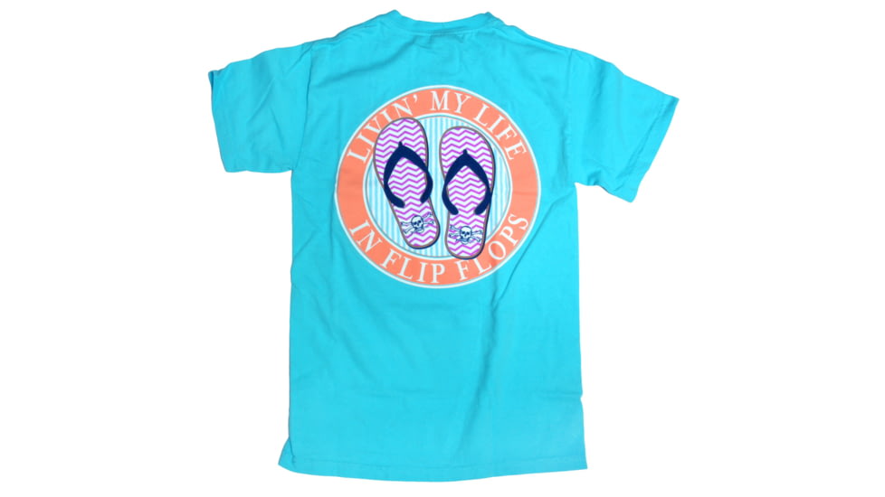 Calcutta Livn in Flip Flops Lagoon T-Shirt