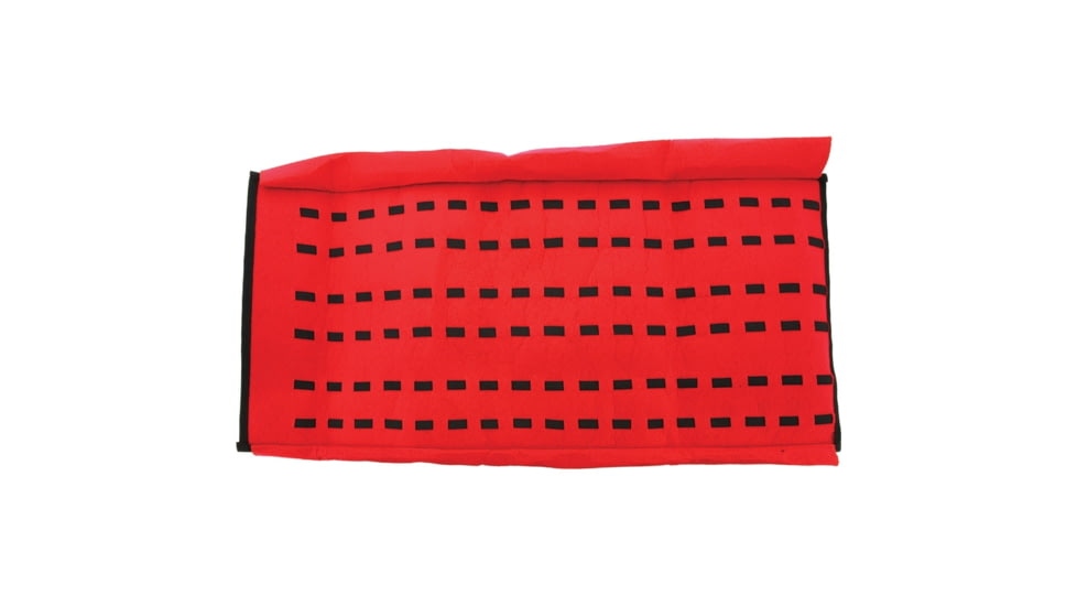 Carry All Knife Roll, Holds 51 Folding Knife, Red Felt Interior, Black Synthetic Exterior With Carry Handle, Buckle Closure, Black, PO245 / AC197