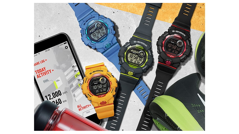 Casio G-Shock Digital Watch - Mens, Black/Red, GBD800-1