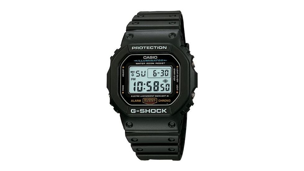 Casio Outdoor G-Shock Classic &quot;Hockey Puck&quot; Watch, Black DW5600E-1V
