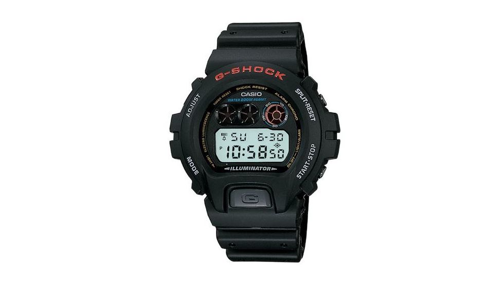 Casio Outdoor G-Shock Classic Watch featuring Shock resistance, 200M Water Resistant, Black DW6900-1V