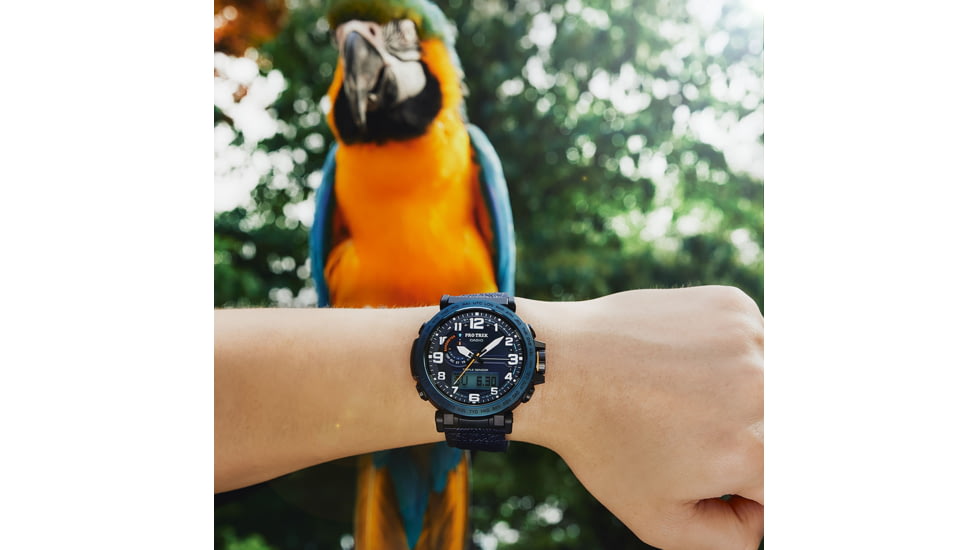 Casio PRO TREK Tough Solar Triple Sensor Watch - Mens, Blue, PRG601YB-2