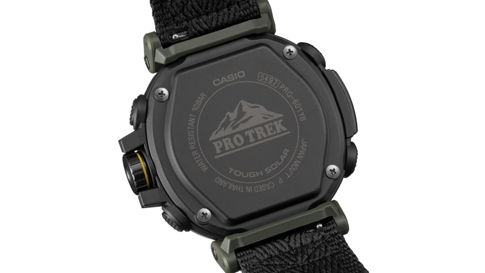 Casio PRO TREK Tough Solar Triple Sensor Watch - Mens, Green, PRG601YB-3