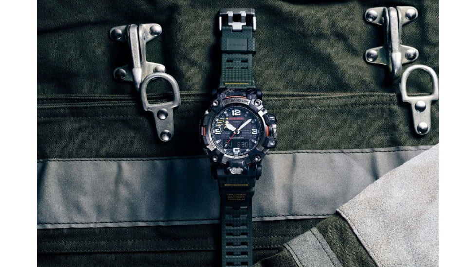 Casio Tactical G-Shock Mudmaster Master of G Watches, Black Resin/Stainless Steel, GWG2000-1A3