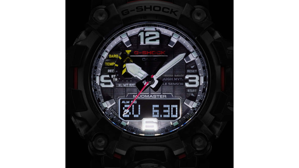 Casio Tactical G-Shock Mudmaster Master of G Watches, Black Resin/Stainless Steel, GWG2000-1A3